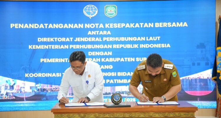 FOTO 1 Okt_Penandatanganan Kesepakatan Bersama tentang Koordinasi Tugas dan Fungsi Bidang Pelayaran 2