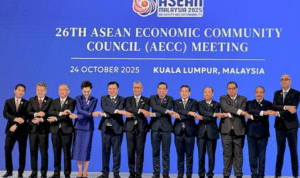 FOTO 25 Okt_Pertemuan ke-26 Dewan Masyarakat Ekonomi ASEAN (The 26th AEC Council Meeting) yang diselenggarakan di Kuala Lumpur, Malaysia
