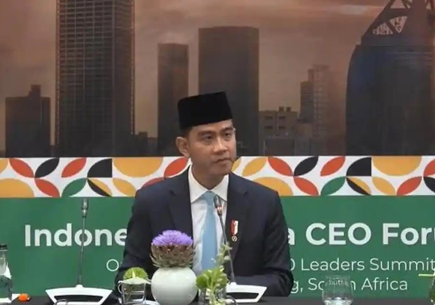 FOTO 22 Nov_Wakil Presiden (Wapres) Gibran Rakabuming Raka saat hadiri Indonesia - Afrika CEO Forum 2025 di Johannesburg, Afrika Selatan. setwapres