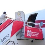 FOTO 1 Des_Presiden Prabowo Subianto menuju wilayah terdampak banjir di Pulau Sumatra pada Senin (1122025) sekitar pukul 06.00 WIB. (dok. setpres)