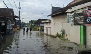 FOTO 24 Des_Banjir yang merendam Kecamatan Balongpanggang dan Kecamatan Benjeng di Kabupaten Gresik, Provinsi Jawa Timur. dok bpbdkab