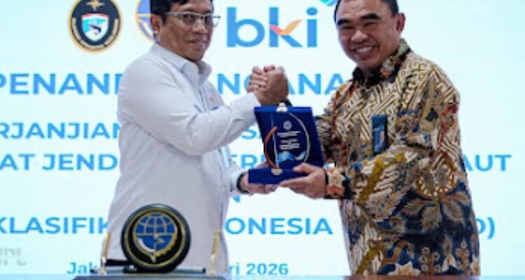 FOTO 12 Jan_Penandatanganan Perjanjian kerja Sama (PKS) antara Direktorat Jenderal Perhubungan Laut 2 INI