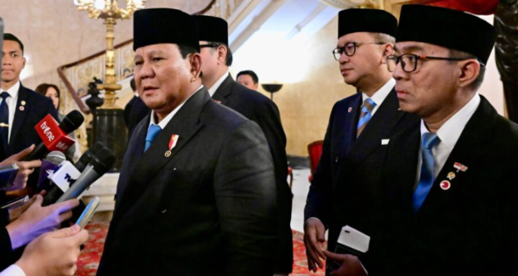 FOTO 21 Jan_Presiden Prabowo Subianto menyampaikan keterangan kepada media di Lancaster House, London. dok. setpres