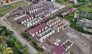 FOTO 22 Jan_Proses pembangunan rumah sementara (huntara) di Kabupaten Aceh Tengah. dok. istimewa)
