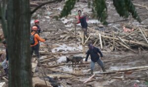 FOTO 26 Jan_Kepolisian Republik Indonesia (Polri) mengerahkan Detasemen K9 Unit SAR Direktorat Polisi Satwa