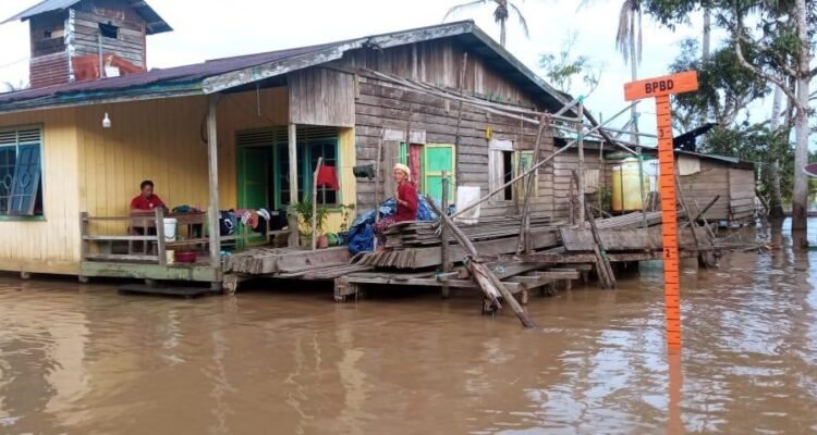 FOTO 7 Jan_Banjir yang melanda Kabupaten Nunukan, Kalimantan Utara. (dok. bpbdkabupatennunukan)