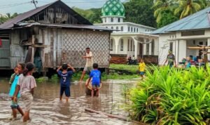 FOTO 14 Febr_Banjir yang melanda wilayah Kabupaten Malaka, Provinsi Nusa Tenggara Timur. (dok. bpbdkabupatenmalaka