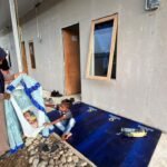 FOTO 1 Maret_hunian sementara (huntara) yang telah dihuni oleh warga Desa Ulee Rubeek Timu, Kecamatan Seunuddon, Kab Aceh Utara.