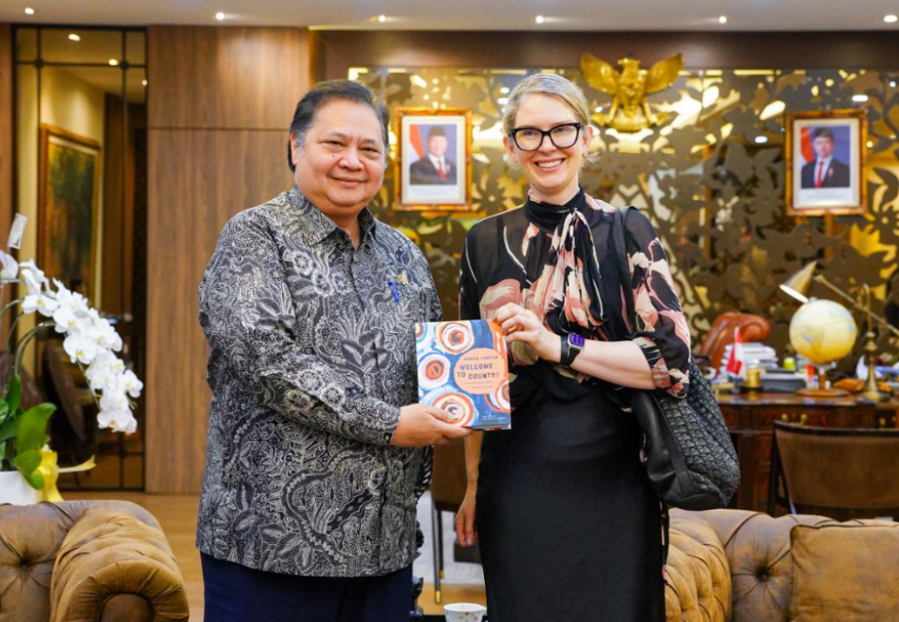 FOTO 29 Maret_Pertemuan Menteri Koordinator Bidang Perekonomian Airlangga Hartarto dengan Chair of