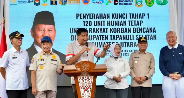 FOTO 29 Maret_penyerahan Hunian tetap di Tapanuli