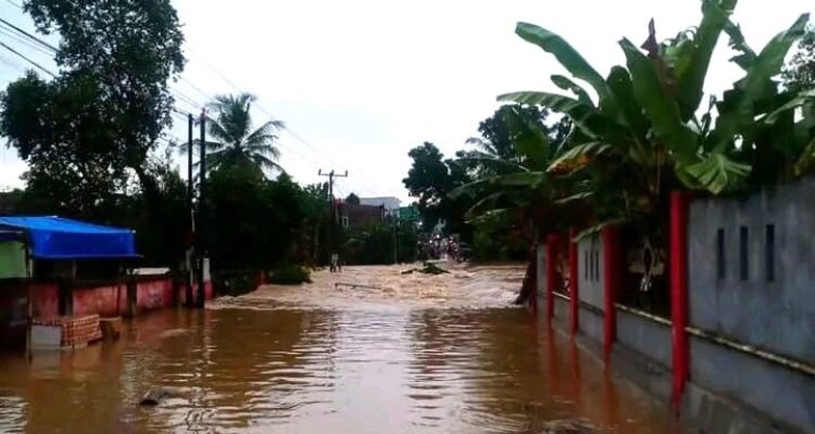 FOTO 7 Maret_Kondisi banjir di wilayah Kabupaten Lampung Selatan, Provinsi Lampung.