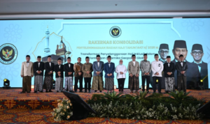 FOTO 11 April_Peluncuran platform digital Haji dan Umrah Store dalam Rapat Kerja Nasional (Rakernas) Konsolidasi Penyelenggaraan Haji).