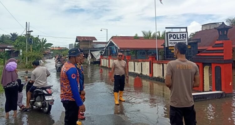 FOTO 16 April_Banjir menggenangi sejumlah wilayah di Provinsi Kalimatan Selatan. dok. bpbd