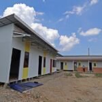 FOTO 23 April_Progres hunian sementara (huntara) di Desa Sukajadi, Kecamatan Karang Baru, Kabupaten Aceh Tamiang. dok. bnpb