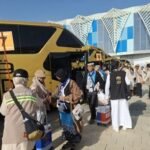 FOTO 25 April_Lokasi jemaah haji naik angkutan bus di Bandara Internasional Pangeran Mohammad bin Abdulaziz di Madinah, Arab Saudi. (dok. istimewa)