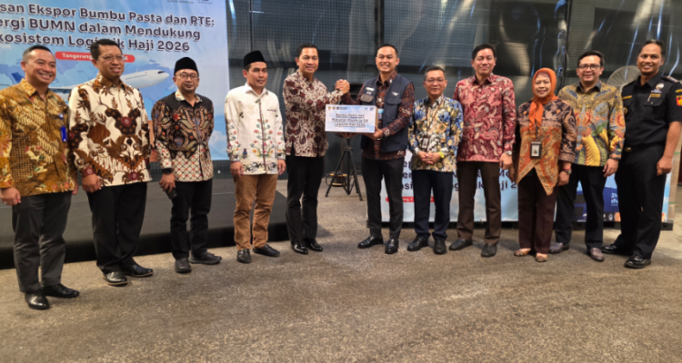 FOTO 4 April_Pelepasan ekspor perdana bumbu pasta dan makanan siap saji (Ready to Eat) untuk kebutuhan logistik haji 2026. haji