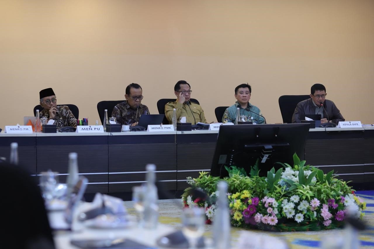 FOTO 7 April_Rapat Koordinasi Tingkat Menteri Tim Pengarah Satgas Percepatan Rehabilitasi dan