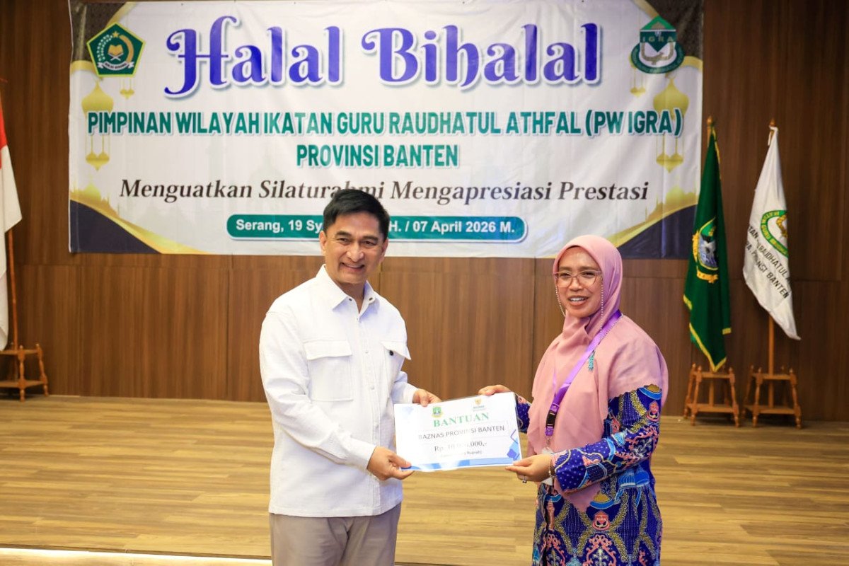 FOTO 9 April_Acara Halal Bihalal Pimpinan Wilayah (PW) IGRA Provinsi Banten di Aula Dinas PURP di Kawasan Pusat Pemerintahan Provinsi Banten KP3B, Kota Serang.