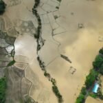 FOTO 14 Mei_Foto udara banjir yang merendam Nagari Saruaso, Kecamatan Tanjung Emas, Kabupaten Tanah Datar, Provinsi Sumatra Barat