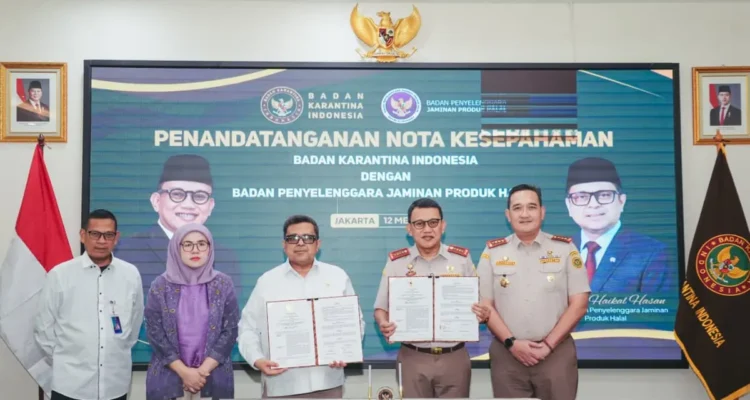 FOTO 18 Mei_penandatanganan Nota Kesepahaman (Memorandum of Understanding MoU) yang berlangsung di Kantor Balai Karantina Provinsi Jakarta