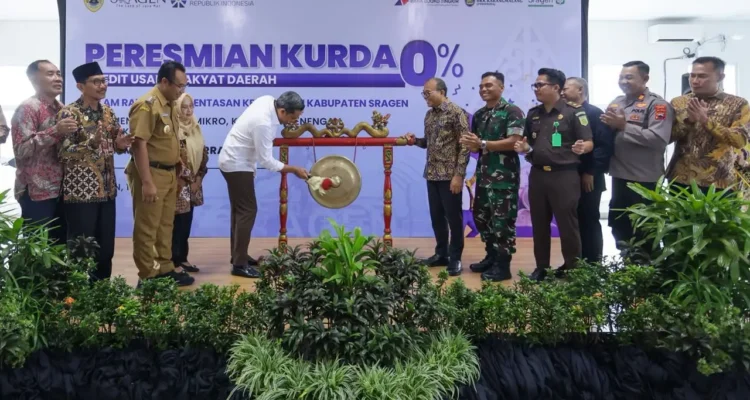 FOTO 20 Mei_Peresmian program Kredit Usaha Rakyat Daerah (KURDA) di Kabupaten Sragen, Proinsi Jawa Tengah. dok. umkm.go.id