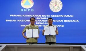 FOTO 22 Mei_Penandatanganan Nota Kesepahaman dukungan sarana prasarana, logistik, transportasi, alat kesehatan, akomodasi, penelitian dan pengembangan SDM penanggulangan bencana di Jakarta