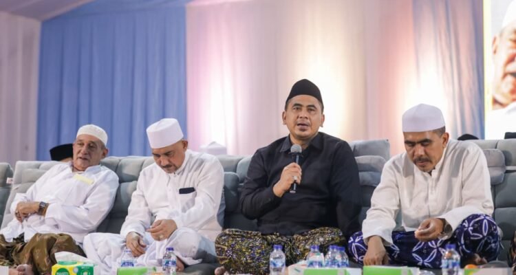 FOTO 24 Mei_Taj Yasin saat Pengajian Selapanan dan Haul ke-7 KH Maimoen Zubair di Pondok Pesantren Nashrul Ummah, Mejobo, Kudus.