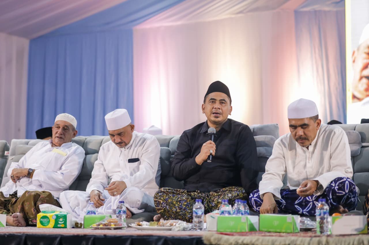FOTO 24 Mei_Taj Yasin saat Pengajian Selapanan dan Haul ke-7 KH Maimoen Zubair di Pondok Pesantren Nashrul Ummah, Mejobo, Kudus.