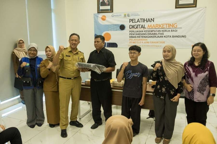 FOTO 27 Mei_Kegiatan pelatihan Digital Marketing untuk penyandang disabilitas di Kantor Disnaker Kota Bandung, dok. jabarprov