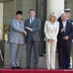 FOTO 29 Mei_Presiden Prabowo Subianto di Istana Kepresidenan Prancis, Istana Élysée, di Paris, Prancis disambut oleh Presiden Prancis Emmanuel Macron (dok. youtubesetpres