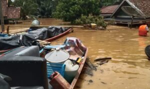 FOTO 8 Mei_Banjir merendam ribuan rumah di Kabupaten Musi Rawas Utara, Provinsi Sulawesi Selatan. dok