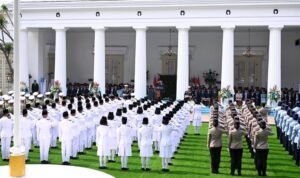 FOTO 1 Juni_Upacara Peringatan Hari Lahir Pancasila tahun 2026 yang digelar di Gedung Pancasila, Kementerian Luar Negeri, Jakarta. setpres
