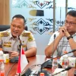 FOTO 16 Juni_Kepala Biro Hukum dan Hubungan Masyarakat Barantin Hudiansyah Is Nursal menerima kunjungan Kepala Biro Koordinasi dan Pengawasan Penyidik