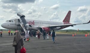 FOTO 16 Juni_eremonial pendaratan dan penerbangan perdana di Bandar Udara Muara Bungo, Kabupaten Bungo, Provinsi Jambi. 3 1