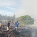 FOTO 3 Juni_Tim Gabungan melakukan pemadaman lahan yang terbakar di Kabupaten Aceh Singkil, Aceh. dok. bpbd