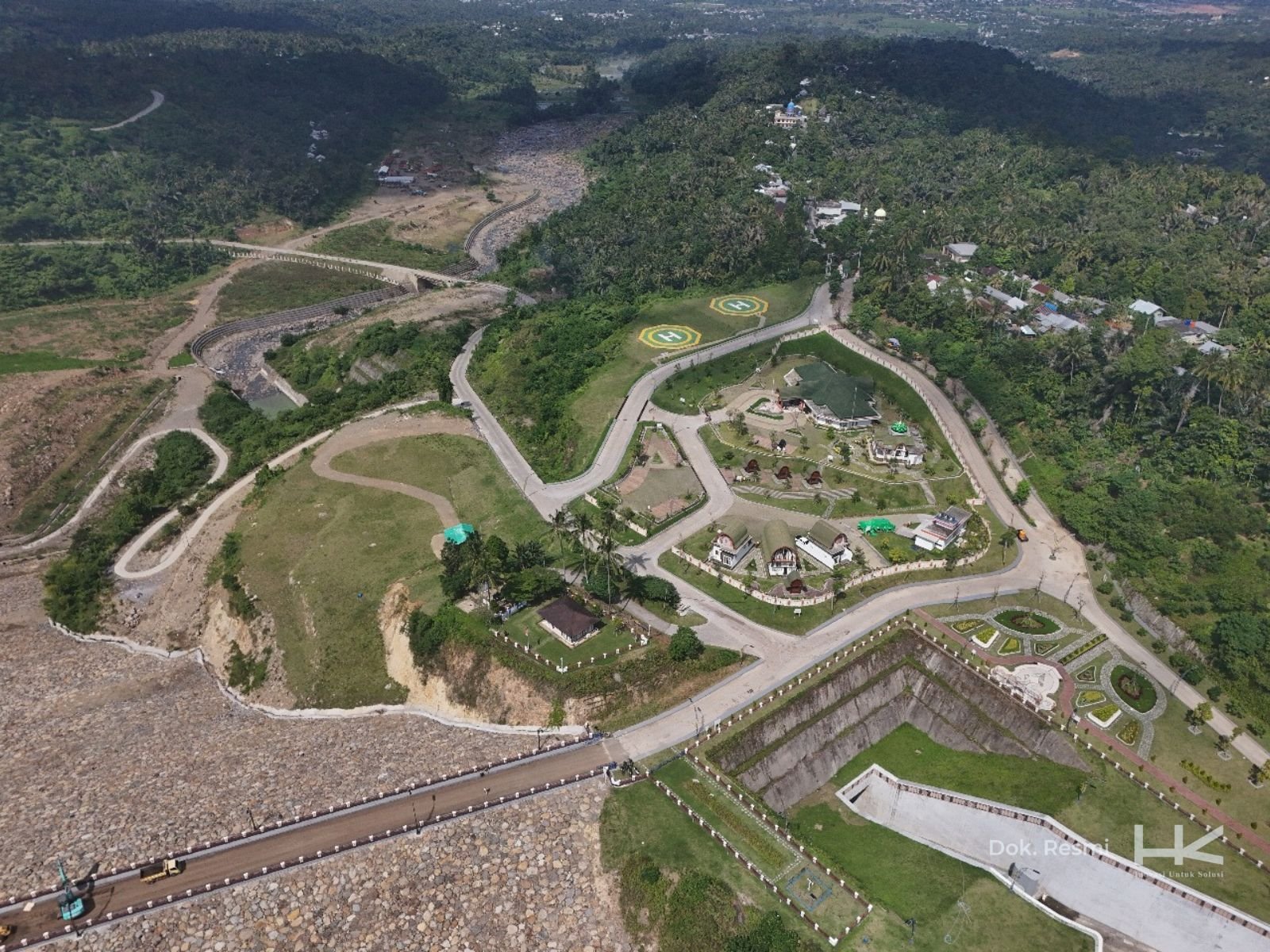 FOTO 13 Juli_Bendungan Meninting yang menjadi lokasi peresmian di Kabupaten Lombok Barat, NTB. hutamakarya