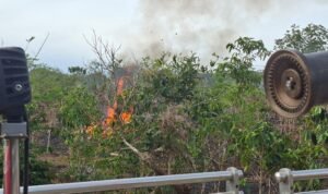 FOTO 15 Juli_Lahan terbakar di Desa Gayo Murni, Kecamatan Atu Lintang, Kabupaten Aceh Tengah, Provinsi Aceh. dok. bpbdkabupaten