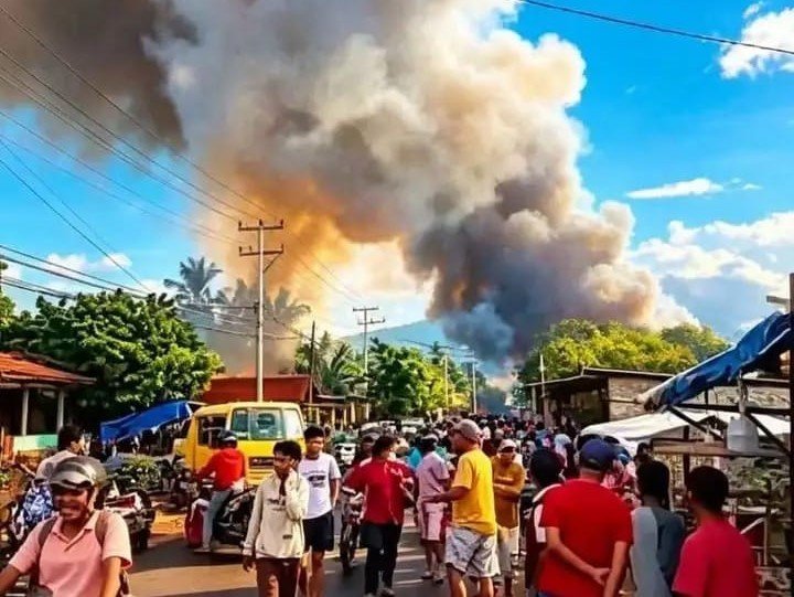 FOTO 19 Juli_Peristiwa konflik antarkelompok warga Dusun Bele, Desa Waiburak dengan masyarakat Desa Narasaosina di Kec Adonara TImur, Kab Flores Timur, Nusa Tenggara Timur