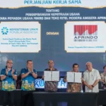 FOTO 20 Juli_Penandatanganan Perjanjian Kerja Sama Pengembangan Kemitraan Usaha Mikro bersama Aprindo di Jambore Kumitra 2026 di Teras Malioboro, Yogyakarta. umkm