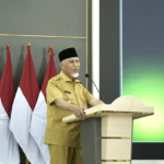FOTO 22 Juli_Gubernur Sumatra Barat Mahyeldi saat membuka Rapat Koordinasi Monitoring dan Evaluasi Tambahan Transfer ke Daerah di Auditorium Gubernuran. dok. sumbar