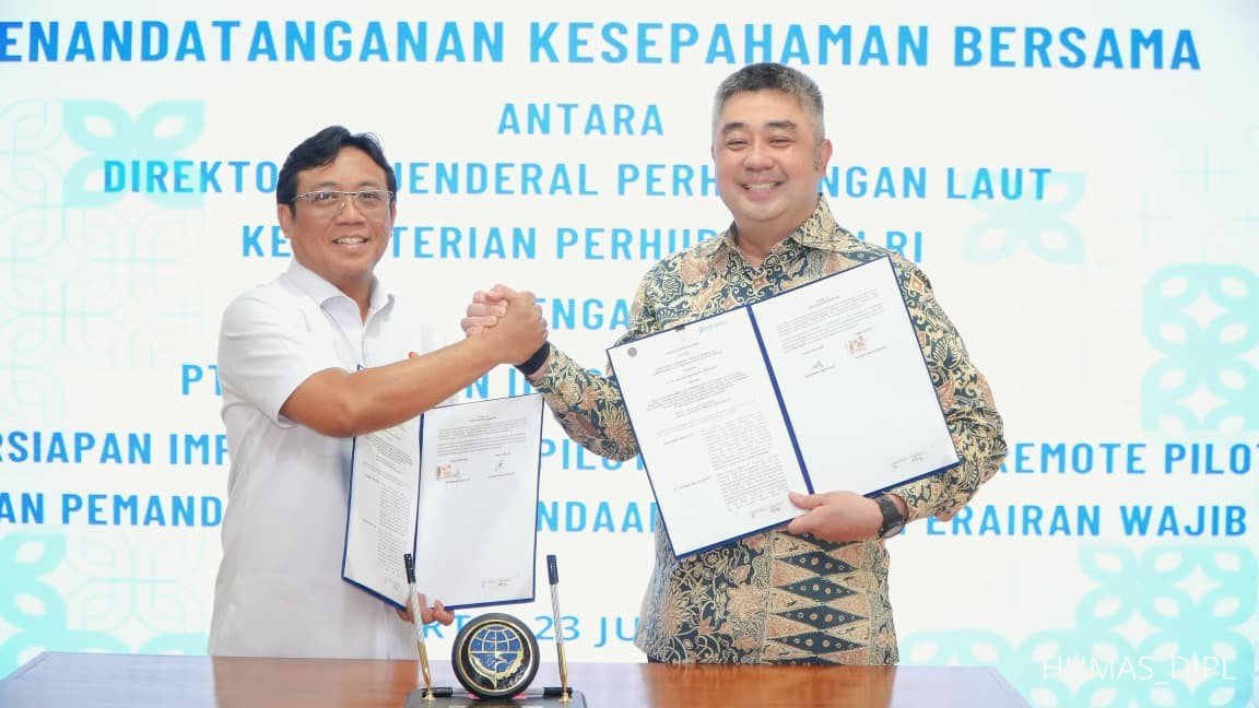 FOTO 23 Juli_Penandatanganan Kesepahaman Bersama tentang Persiapan Implementasi Pemanduan Elektronik (E-Pilotage) 2