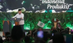 FOTO 23 Juli_Presiden Prabowo Subianto saat hadir di Peringatan Hari Lahir (Harlah) ke-28 Partai Kebangkitan Bangsa (PKB) di JCC, Senayan, Jakarta. (dok. fraksipkb)