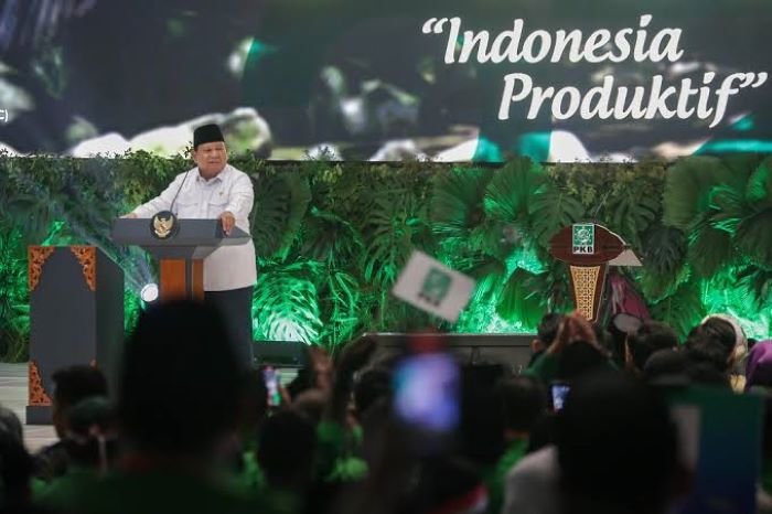 FOTO 23 Juli_Presiden Prabowo Subianto saat hadir di Peringatan Hari Lahir (Harlah) ke-28 Partai Kebangkitan Bangsa (PKB) di JCC, Senayan, Jakarta. (dok. fraksipkb)