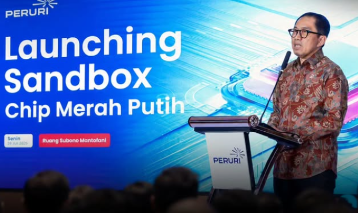 FOTO 30 Juli_Wakil Menteri Perindustrian Faisol Riza saat menjadi keynote speech pada Peluncuran Sandbox Design Chip yang diselenggarakan oleh Peruri di Jakarta. dok. instagramfaisolrizaid