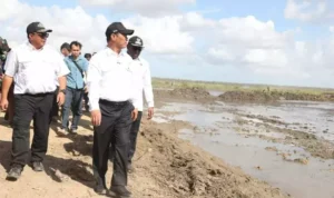 FOTO 4 Juli_Menteri Pertanian Andi Amran Sulaiman saat melakukan tanam padi bersama petani di Desa Waninggap Kai, Kec Semangga, Kab Merauke, Papua Selatan. kementan