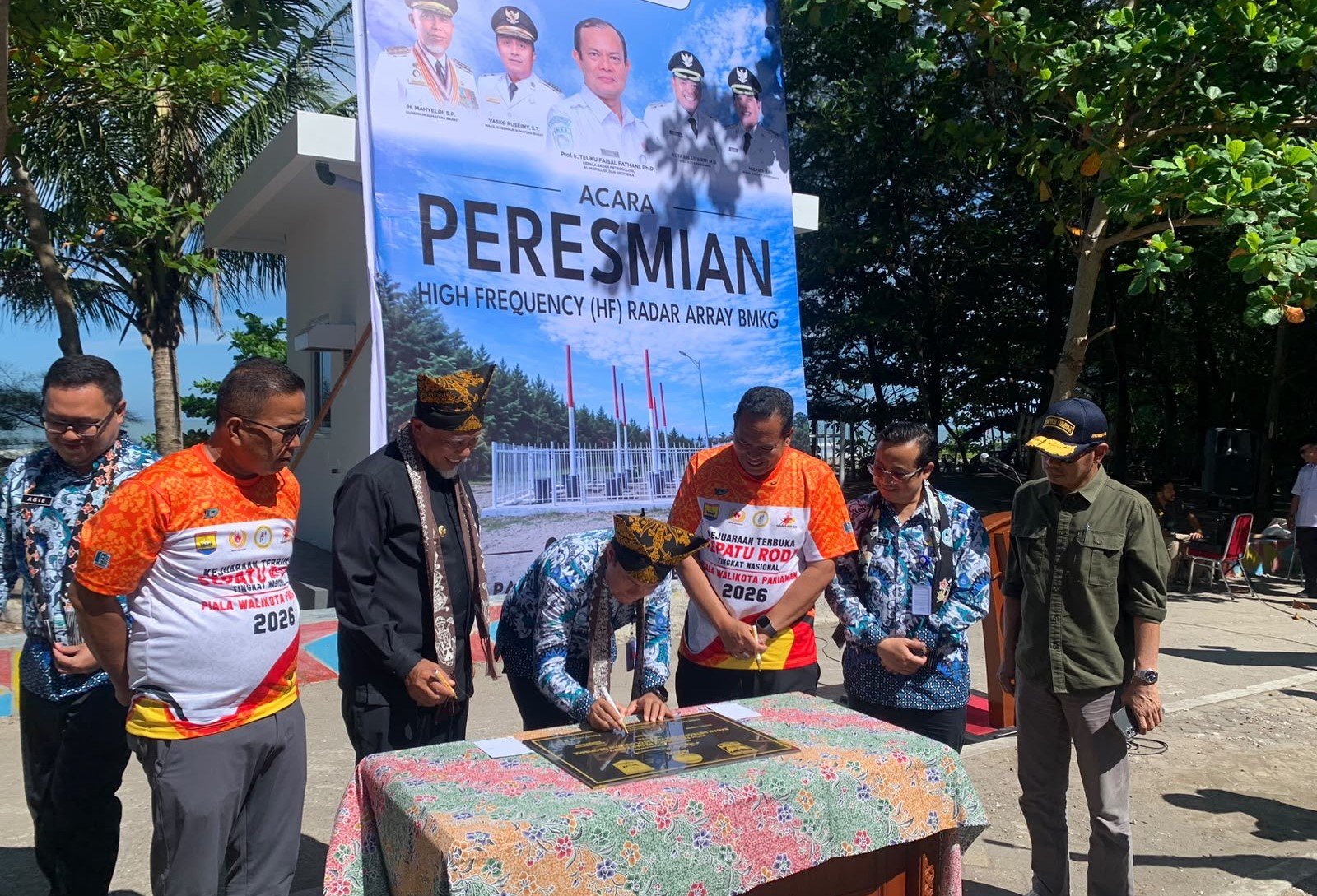FOTO 5 Juli_Peresmian pengoperasian High Frequency (HF) Radar Array oleh Badan Meteorologi, sumbarprov