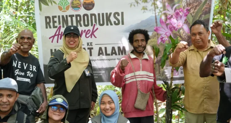 FOTO 7 Juli_Reintroduksi flora dan fauna hasil tindakan karantina di kawasan