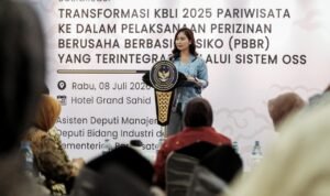 FOTO 8 Juli_Wamenpar Ni Luh Puspa dalam Sosialisasi Transformasi KBLI Pariwisata 2025 ke dalam Pelaksanaan