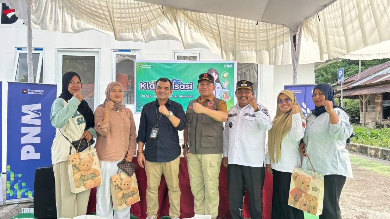 FOTO 14 Agustus_Pendampingan Program Klasterisasi Olahan Ikan Hasil Danau Maninjau, kolaborasi Badan Nasional Penanggulangan Bencana (BNPB) bersama Permodalan Nasional Madani (PNM)