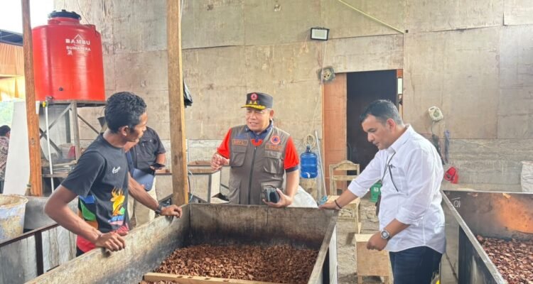 FOTO 15 Agustus_Suasana peninjauan proses pengolahan pinang yang dilakukan oleh Nagari Salareh Aia, Kecamatan Palembayan, Kabupaten Agam, Sumatra Barat